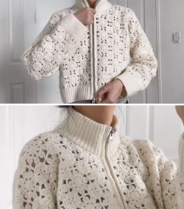 Crochet Fleur Cardigan: Elegance and Craftsmanship - CrochetBeja