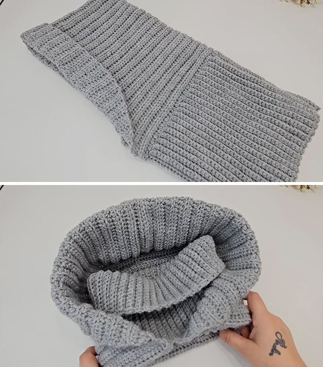Crochet Neck Hoodie Sided - Winter is the perfect time to embrace cozy, handmade creations, and nothing combines style and warmth better than a crochet neck hoodie.