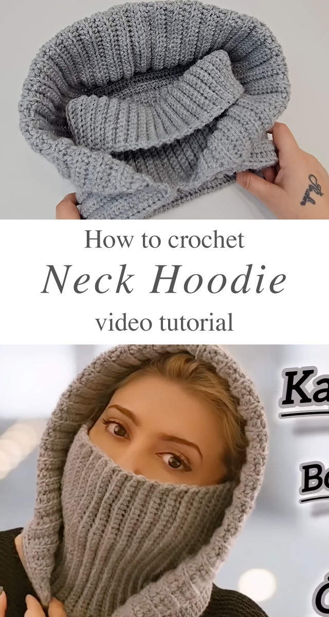 Crochet Neck Hoodie - Winter is the perfect time to embrace cozy, handmade creations, and nothing combines style and warmth better than a crochet neck hoodie.