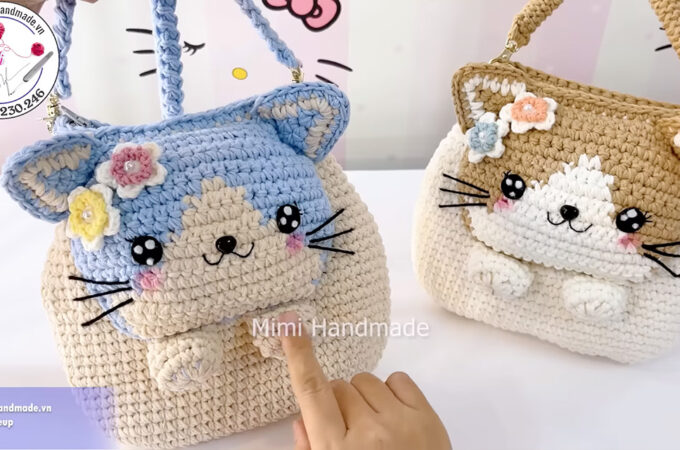 Crochet Cat Bag Featured - The charm of crochet knows no bounds, and when combined with the playful allure of feline-inspired designs, you get the adorable crochet cat bag—a must-have for crochet enthusiasts and cat lovers alike.