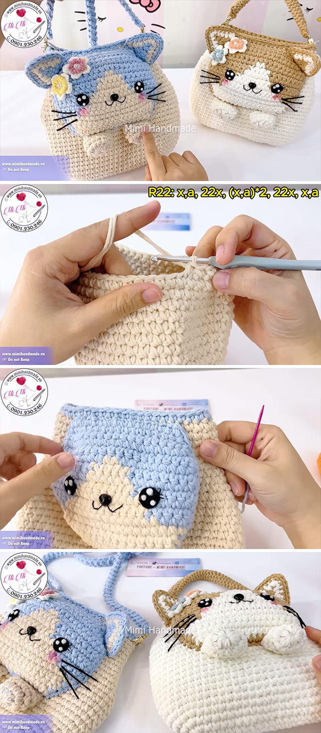 Crochet Cat Bag Pattern - The charm of crochet knows no bounds, and when combined with the playful allure of feline-inspired designs, you get the adorable crochet cat bag—a must-have for crochet enthusiasts and cat lovers alike.