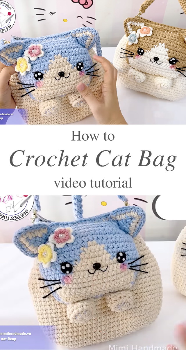 Crochet Cat Bag - The charm of crochet knows no bounds, and when combined with the playful allure of feline-inspired designs, you get the adorable crochet cat bag—a must-have for crochet enthusiasts and cat lovers alike.