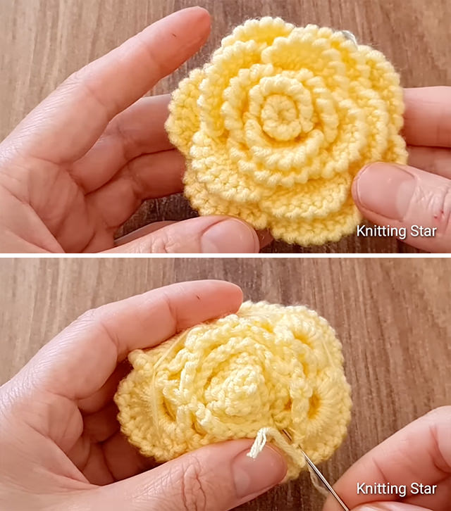 Crochet Easy Rose Sided - Crochet easy rose flower is one of the most rewarding and charming projects for both beginners and experienced crafters.