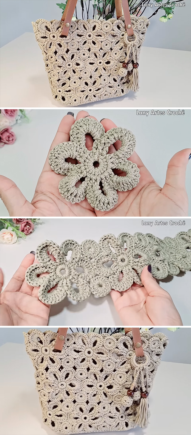 Crochet Flower Shaped Bag Tutorial - Crochet Flower Shaped Bag - Crochet enthusiasts always seek their next creative project, and the crochet flower-shaped bag is a beautiful and practical endeavor.