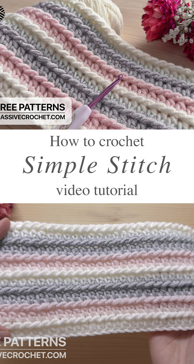 Crochet Simple Stitch - Whether you’re crafting cozy scarves or delicate blankets, mastering this crochet simple stitch can open doors to endless creative possibilities.