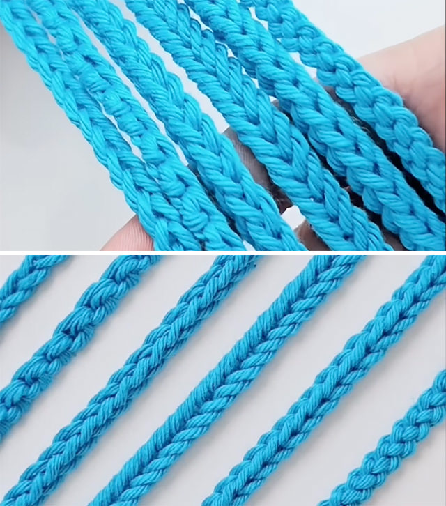 Basic Crochet Cords Sided - The basic crochet cords are a fundamental component of many fiber arts projects, adding structure, strength, and decorative flair.