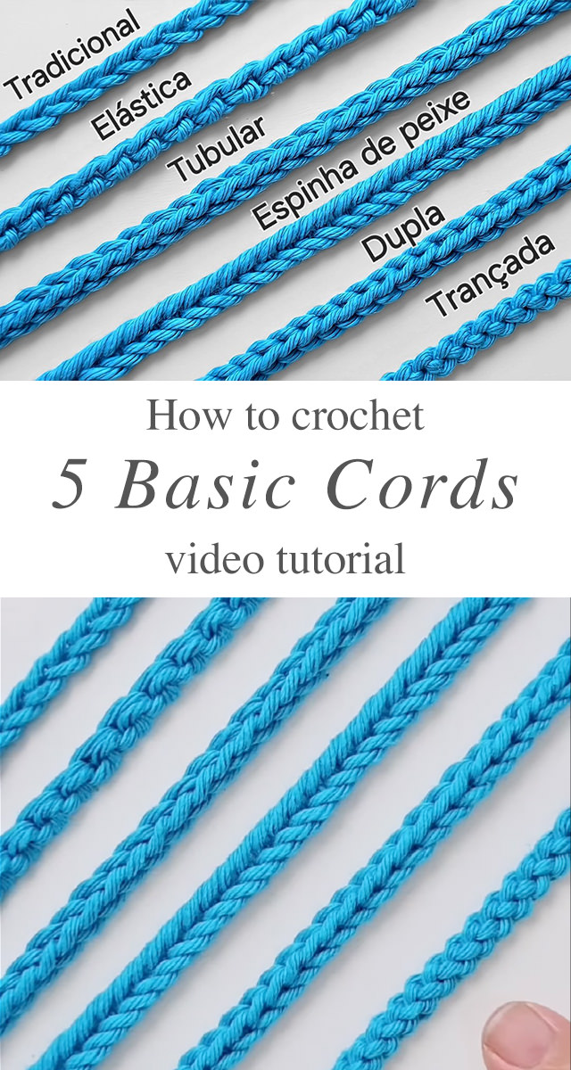 Basic Crochet Cords - The basic crochet cords are a fundamental component of many fiber arts projects, adding structure, strength, and decorative flair.