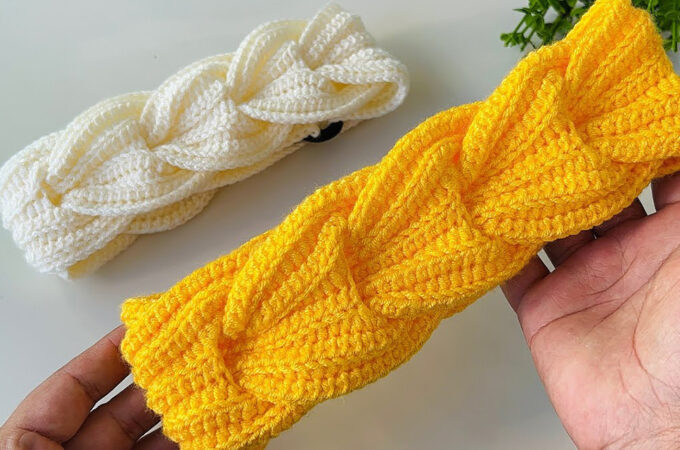 Crochet Easy Headband Featured - Crochet enthusiasts and beginners alike will find joy in crafting a chic and functional accessory: the crochet easy headband.