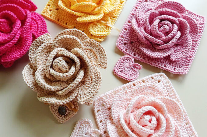 Crochet Flower Sachet Featured - Handmade crafts are filled with love, and a crochet flower sachet is no exception.