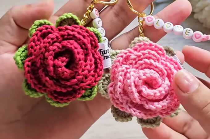 Crochet Mini Rose Featured - Crochet mini roses embody the beauty of nature while showcasing the charm of handmade craftsmanship.
