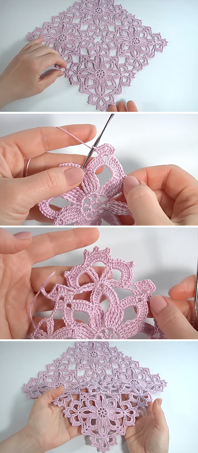 Crochet Lace Flower Square Pattern - Crochet has long been an art of patience and creativity, and few patterns embody elegance like the crochet lace flower square.