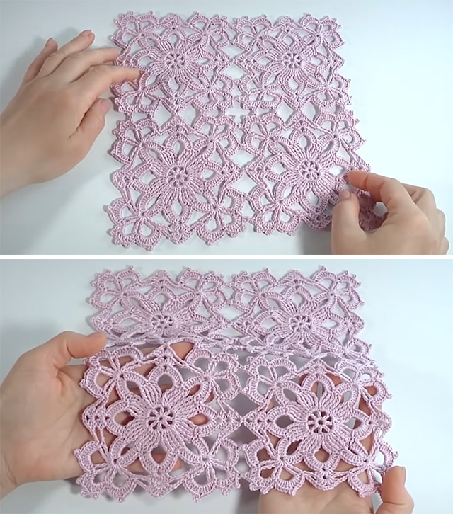 Crochet Lace Flower Square Sided - Crochet has long been an art of patience and creativity, and few patterns embody elegance like the crochet lace flower square.