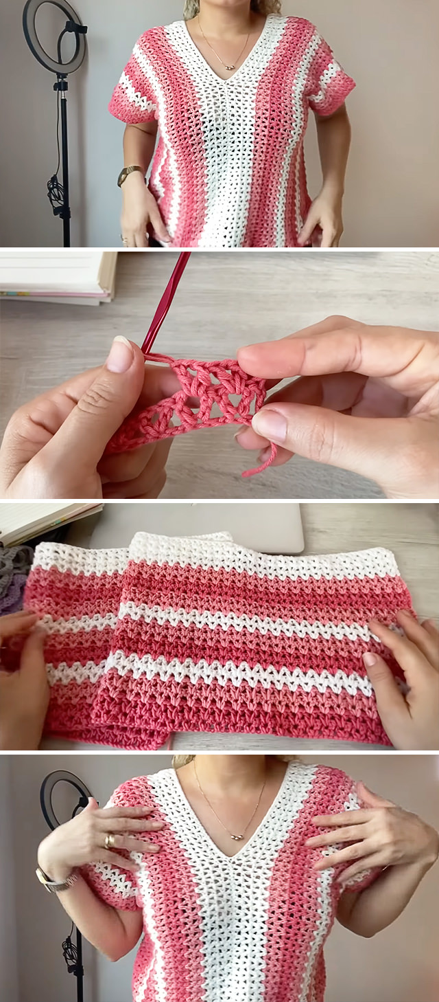 Crochet V Neck Top Pattern - There's something magical about the simple elegance of a crochet V neck top. It embodies the spirit of effortless summer days, relaxed creativity, and timeless fashion.