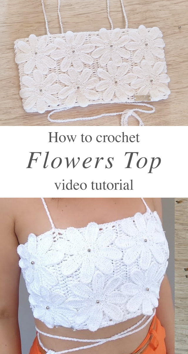 White Crochet Top - Nothing says sunshine and breezy days quite like a white crochet top, especially one bursting with handmade floral charm.