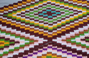 Crochet Area Rug Featured - A crochet area rug isn't just a floor covering—it's a conversation starter, a cozy statement, and a stunning way to personalize any space.