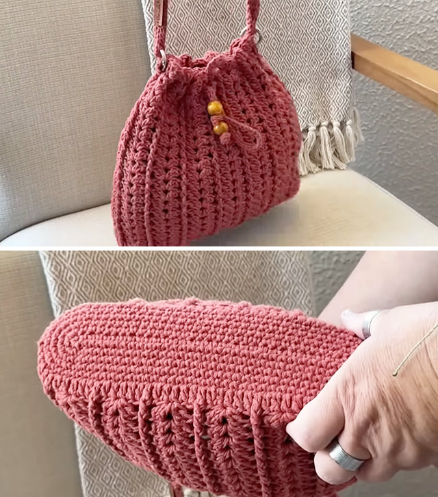 Crochet Backpack Sided - If you're seeking a stylish, handmade accessory that blends function with fashion, a crochet backpack is your next must-make project.