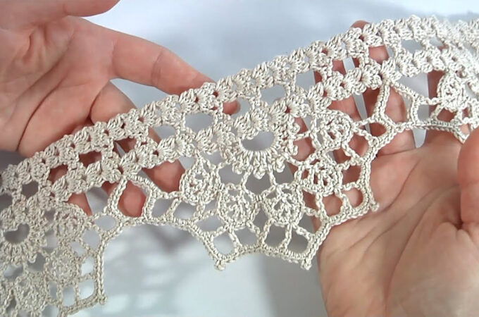 Crochet Lace Edge Featured - There’s something timeless about a well-crafted crochet lace edge. Whether gracing the hem of a tablecloth, a baby blanket, or a vintage-style shawl, these intricate border details whisper elegance and artistry.
