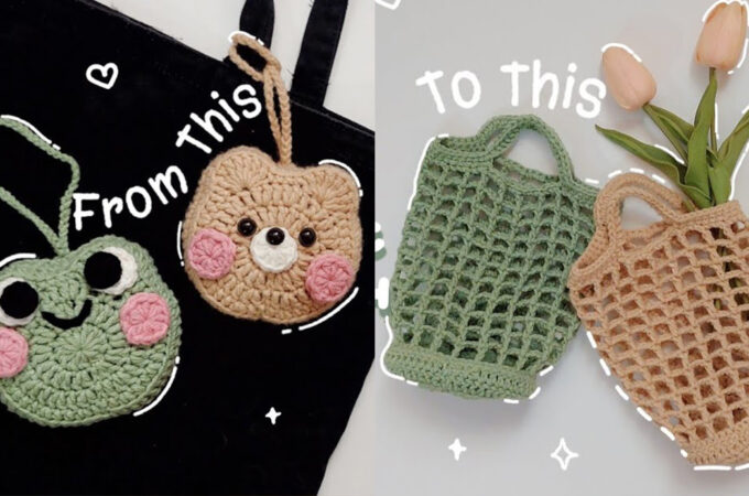 Crochet Magic Pouch Featured - If you're looking to blend cuteness with functionality, the crochet magic pouch that morphs into a chic net bag is a game-changer.