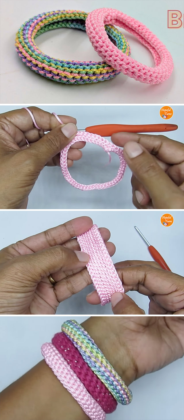 Crochet Bracelet Pattern - Crochet isn’t just for blankets and sweaters—it’s also the secret to creating lightweight, elegant jewelry that feels both modern and meaningful. One standout project? The crochet bracelet. Minimalist yet eye-catching, this small accessory blends texture, structure, and personal flair.