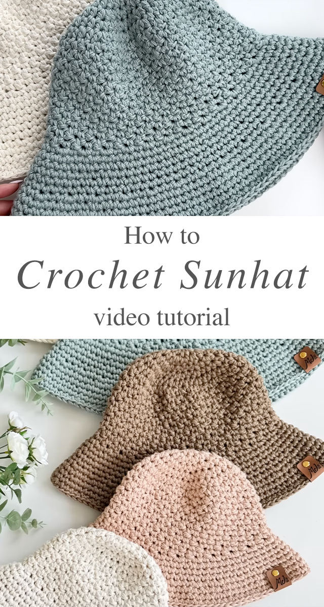 Crochet Sunhat - When the sun beams high and the breeze carries whispers of lavender and ocean spray, there’s one accessory that effortlessly combines charm and utility: the crochet sunhat.