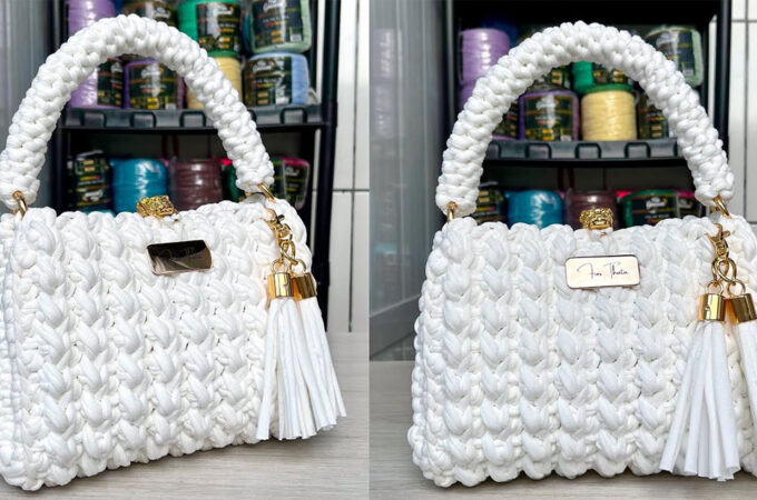 Crochet White Bag Featured - When it comes to timeless accessories, few things rival the elegant charm of a handmade crochet white bag.