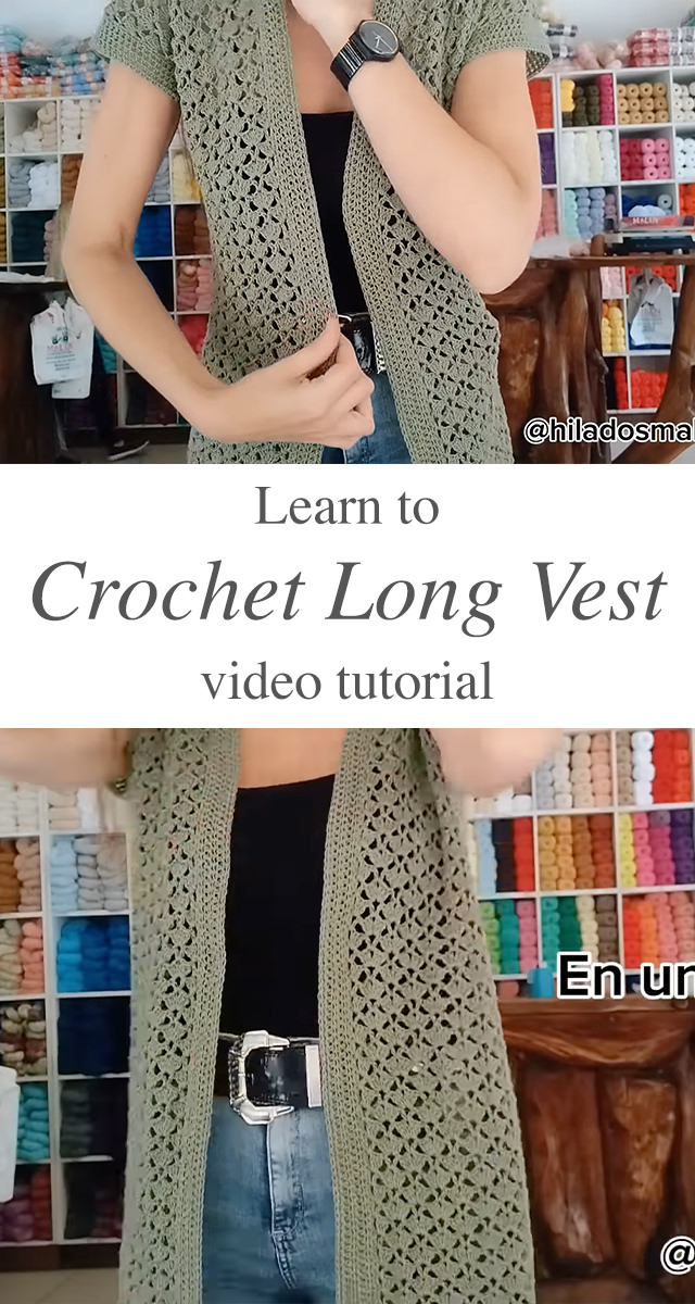 Long Crochet Vest - When the seasons start to shift and your wardrobe begs for a versatile layering piece, nothing compares to the timeless charm of a long crochet vest.
