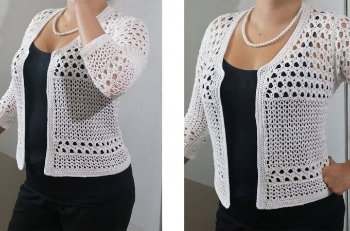 Crochet Light Cardigan Featured - A crochet light cardigan is the perfect blend of elegance and comfort, making it a must-have layering piece for every season.