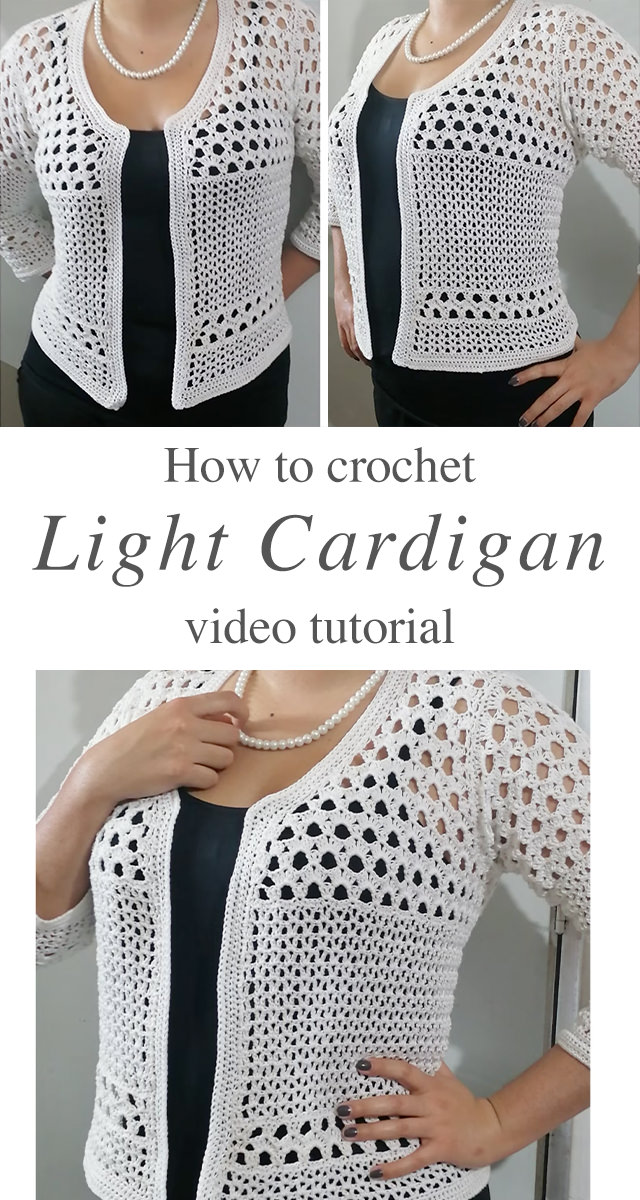 Crochet Light Cardigan - A crochet light cardigan is the perfect blend of elegance and comfort, making it a must-have layering piece for every season.
