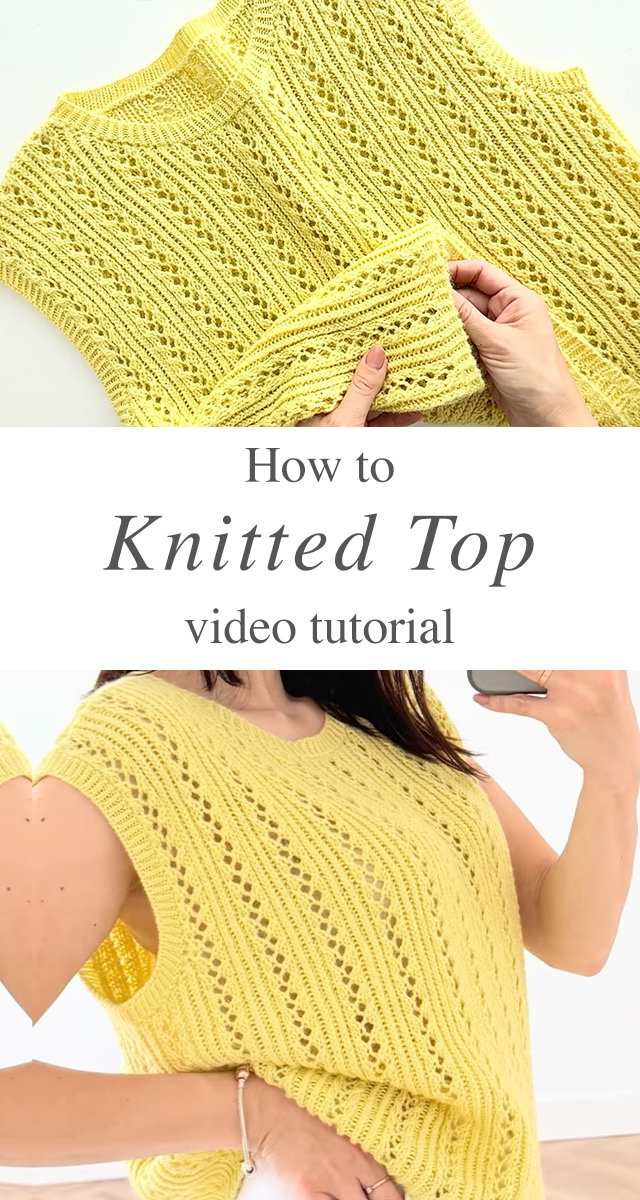 Knitted Top - Today’s guide focuses on a delicately textured lace knitted top that’s airy yet structured. It’s time to welcome the season with something light, breathable, and handcrafted.