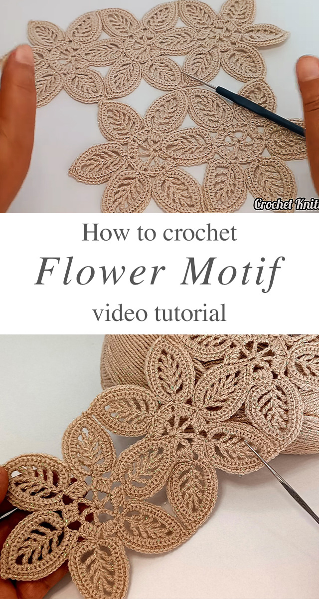 Crochet Simple Flower Motif - Crochet has always been a craft of charm and delicacy, and nothing captures this essence more than a crochet simple flower motif.