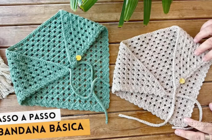 Crochet Bandana Featured - A crochet bandana is one of those versatile pieces that never seems to lose its charm. Whether styled as a chic hair accessory, a lightweight neck scarf, or even a trendy fashion statement tied to a handbag, the crochet bandana combines beauty with functionality.