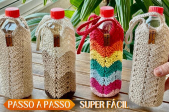 Crochet Bottle Holder Featured - A crochet bottle holder is more than just a functional accessory—it’s a charming fusion of utility and artistry. Whether you’re heading out for a picnic, a morning walk, or simply want to keep your reusable bottle within reach, a handmade holder adds both convenience and a personal touch.