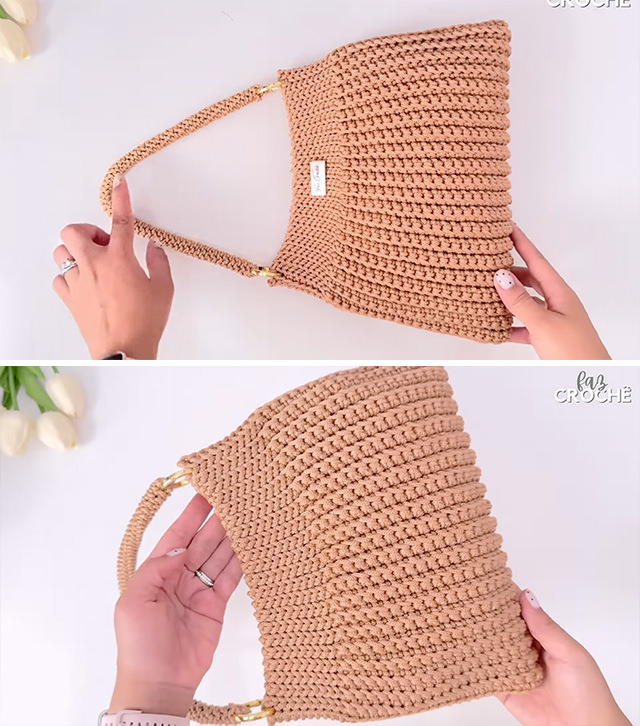 Crochet Hand Bag Sided - A crochet hand bag is one of those rare creations that merge practicality with artisanal beauty. Handmade with care, it offers a touch of elegance, durability, and individuality that mass-produced bags simply cannot replicate.