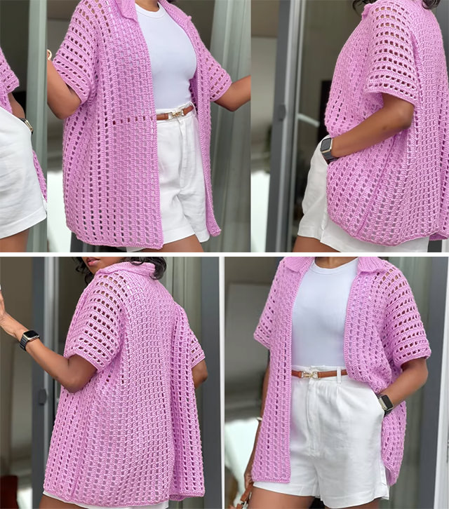 Women Crochet Shirt Sided - When it comes to effortlessly chic fashion, few handmade pieces rival the charm of a women’s crochet shirt. Light, breathable, and versatile, this wardrobe essential brings a touch of handcrafted artistry to any outfit.
