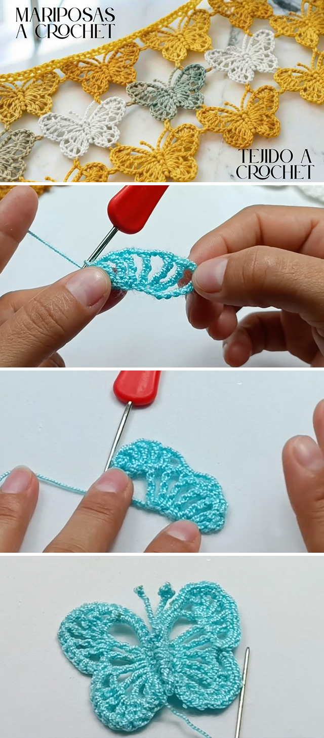 Crochet Butterfly Motif Pattern - There is something irresistibly charming about a crochet butterfly motif. Light, airy, and full of movement, this tiny decorative wonder has the power to transform even the simplest creations into enchanting works of art.