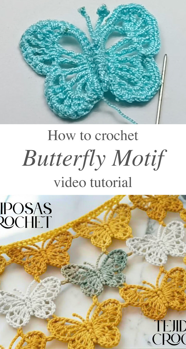 Crochet Butterfly Motif - There is something irresistibly charming about a crochet butterfly motif. Light, airy, and full of movement, this tiny decorative wonder has the power to transform even the simplest creations into enchanting works of art.