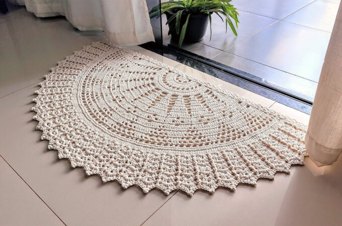 Crochet Door Mat Featured - A crochet door mat brings warmth, charm, and handmade elegance into any home. It is not just a practical accessory—it’s a statement of personal style and craftsmanship.