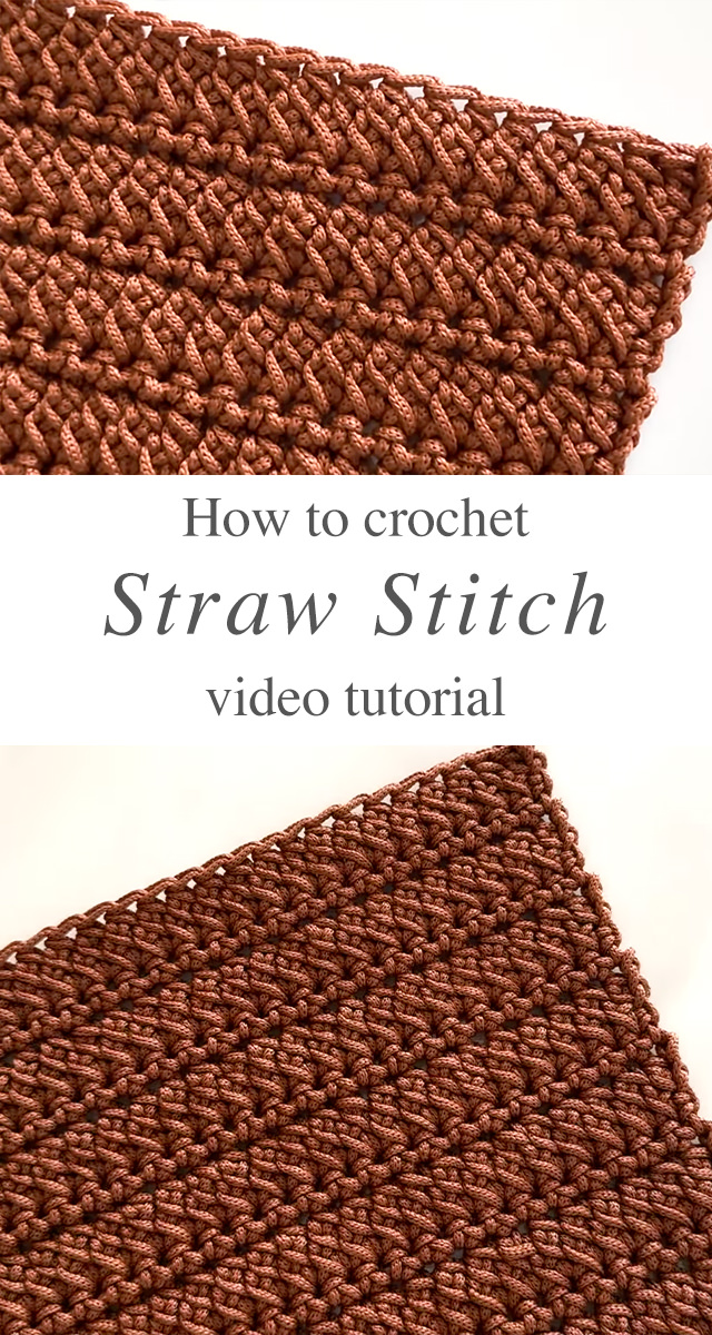 Crochet Straw Stitch - If you’ve been craving a new crochet stitch that adds depth, texture, and elegance to your handmade creations, the crochet straw stitch is the one to learn.