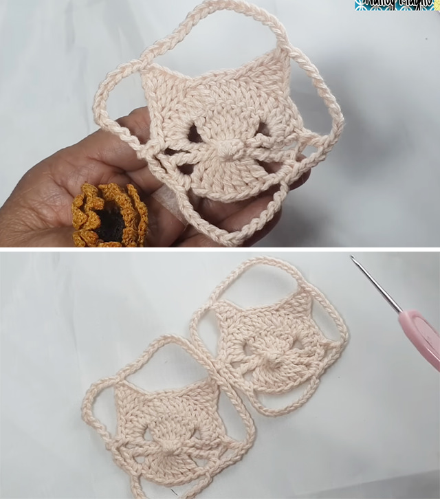 Crochet Cat Motif Sided - A crochet cat motif combines elegance, playfulness, and creativity in one delightful design. There is something irresistibly whimsical about transforming yarn into tiny feline faces.