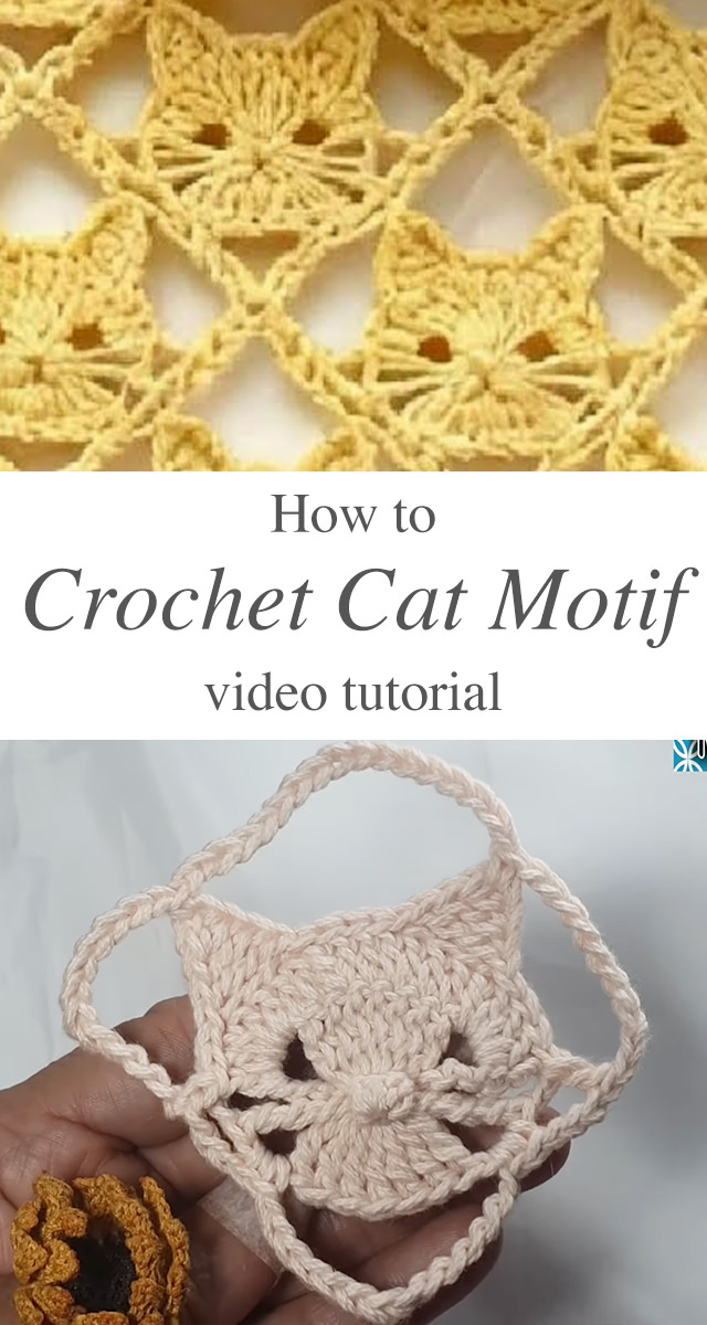 Crochet Cat Motif - A crochet cat motif combines elegance, playfulness, and creativity in one delightful design. There is something irresistibly whimsical about transforming yarn into tiny feline faces.