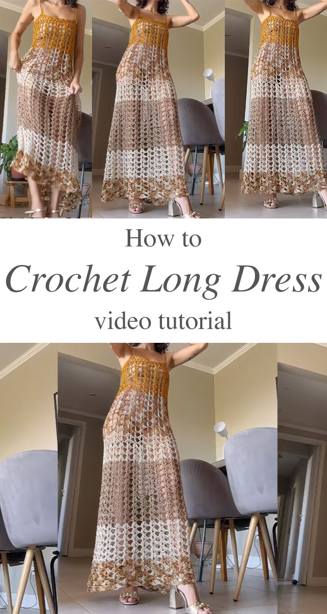 Tığ İşi Uzun Elbise - Tığ işi uzun elbise bir tür sihir barındırır: havadar doku, akıcı hareket ve her vücut tipine yakışan zamansız bir silüet.