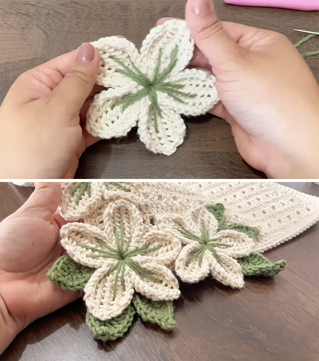 Crochet Sakura Flower Sided - The crochet sakura flower is more than a decorative motif. It is a delicate homage to spring, renewal, and the fleeting beauty of nature.