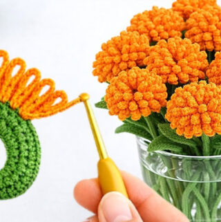 Crochet Flower Bouquet Featured - A crochet flower bouquet is one of those charming handmade projects that feels both decorative and deeply personal.