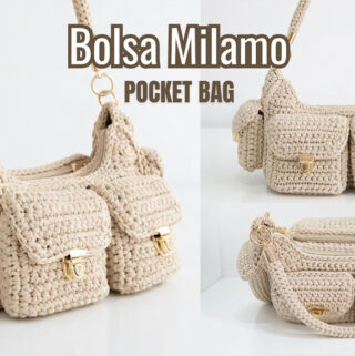 Crochet Multi Pocket Bag Featured - A crochet multi pocket bag is the perfect project for anyone who loves handmade accessories that are both stylish and useful.
