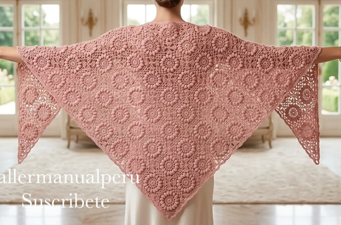 Crochet Spring Shawl Featured - A crochet spring shawl is one of those projects that feels instantly graceful. It is soft enough for a morning walk, elegant enough for a special lunch, and practical enough to keep close when the weather cannot decide what it wants to do.